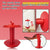 Apple-Shaped Adjustable Tissue Roll Holder - Fun & Practical Desktop Paper Towel Stand(red)