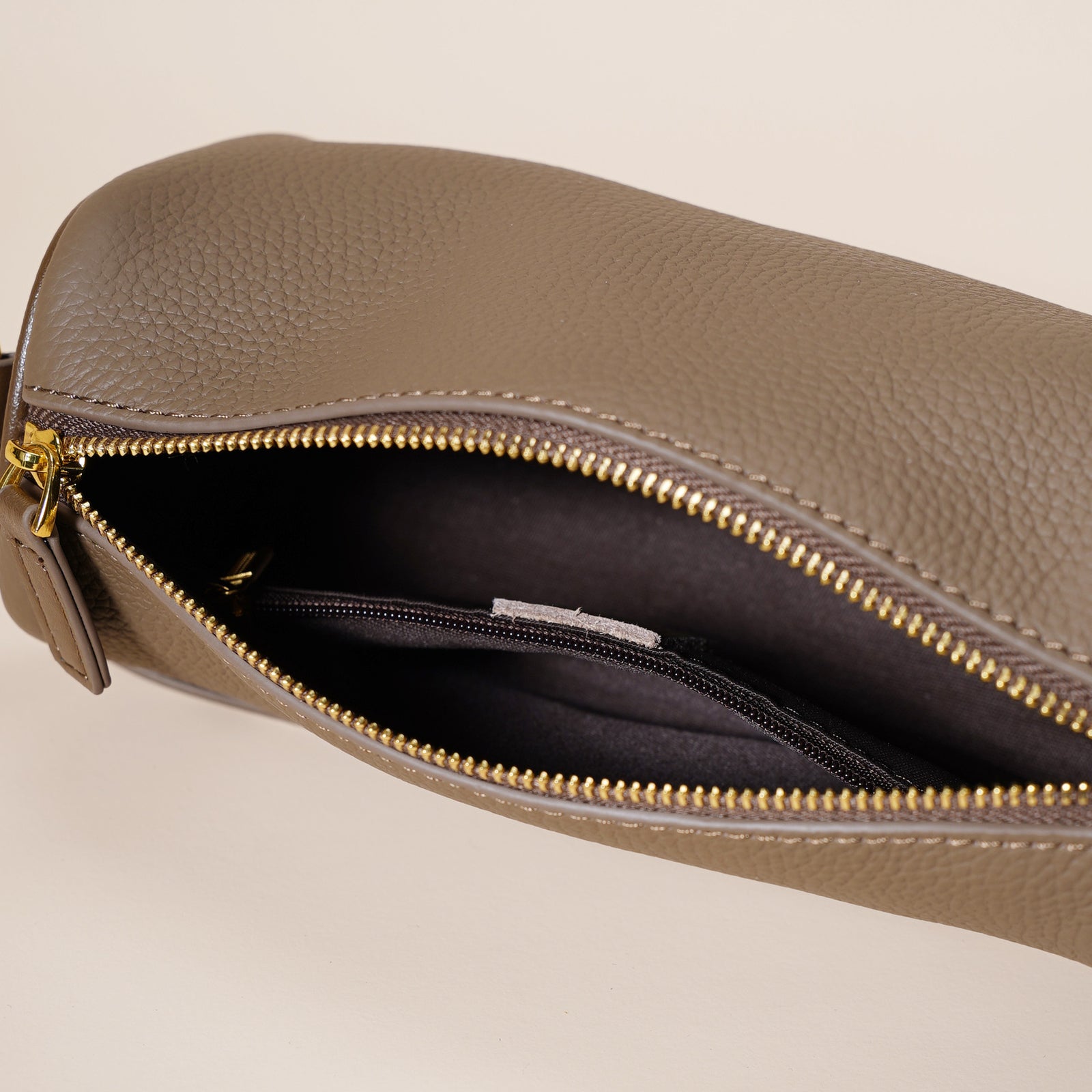 Genuine Leather Boston Bag - Mini Barrel Crossbody & Top Handle Purse(grey)