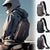 Grey and Brown Men's Anti-Theft Crossbody Sling Bag with USB Charging Port & Combination Lock