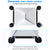 White and Black Heavy-Duty Suction Cup Mount for Starlink Mini - All-Weather Car, RV & Boat Bracket