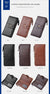 Coffee Men's Vintage PU Leather Long Wallet - High Capacity Dual Zipper Clutch with Phone & Card Slots