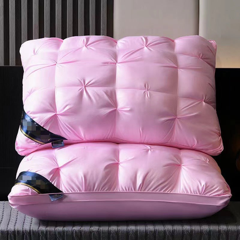 Pink Luxury Adjustable Bed Pillow Set (2-Pack) - Hotel Quality Down Alternative for Ultimate Neck Support &amp; Comfort