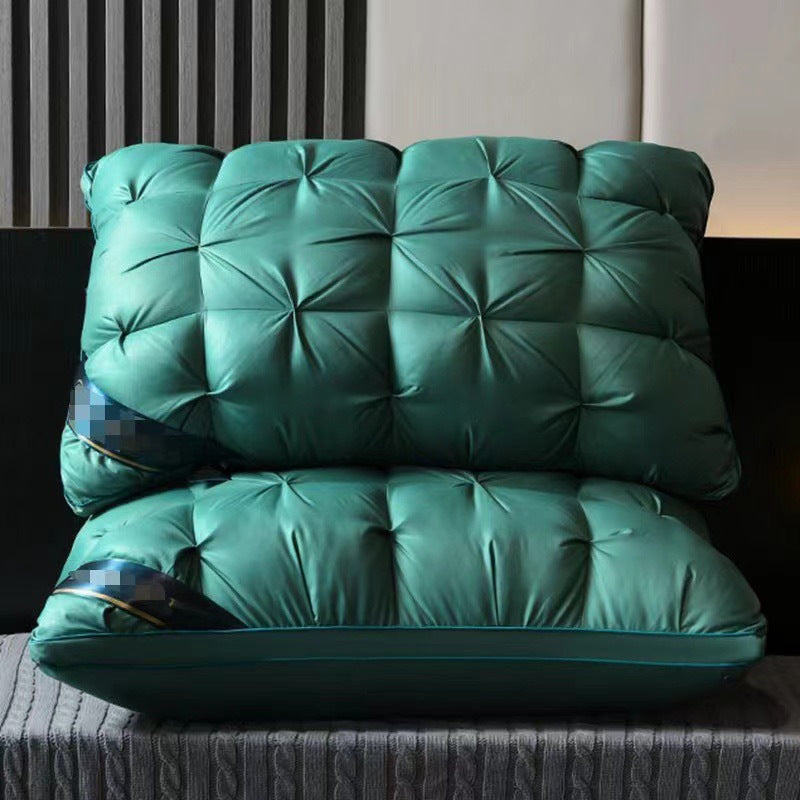 Green Luxury Adjustable Bed Pillow Set (2-Pack) - Hotel Quality Down Alternative for Ultimate Neck Support &amp; Comfort