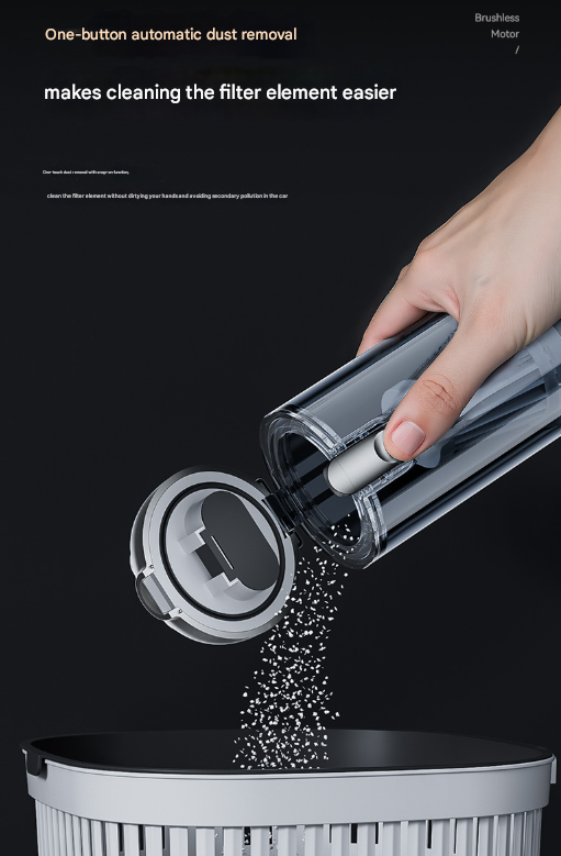 Silver and Purple 4-in-1 Cordless Handheld Vacuum Cleaner - Powerful 16KPa Suction with Brushless Motor, Blower & Air Pump