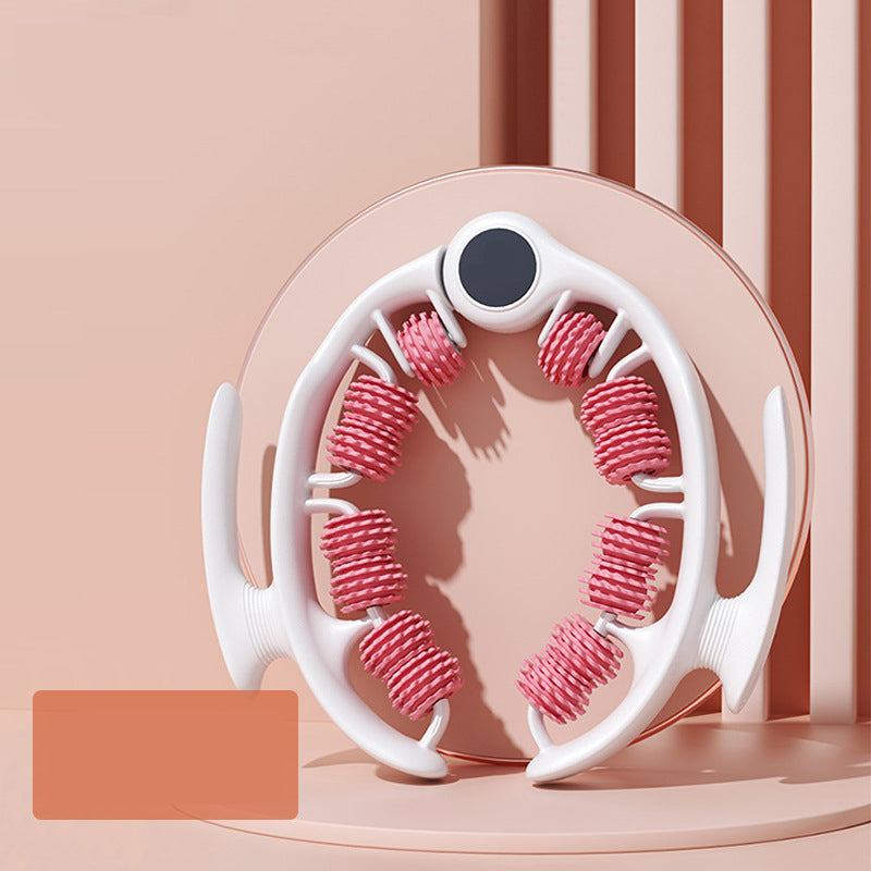Pink U-Shape 360 Degree Massage Roller - Multi-Functional Leg, Arm &amp; Neck Massager for Muscle Relief &amp; Recovery