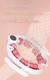 Pink U-Shape 360 Degree Massage Roller - Multi-Functional Leg, Arm & Neck Massager for Muscle Relief & Recovery