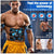 Black and Orange Ultimate EMS Muscle Stimulator Kit - USB Rechargeable Abdominal & Full Body Toner for Abs, Arms, and Glutes