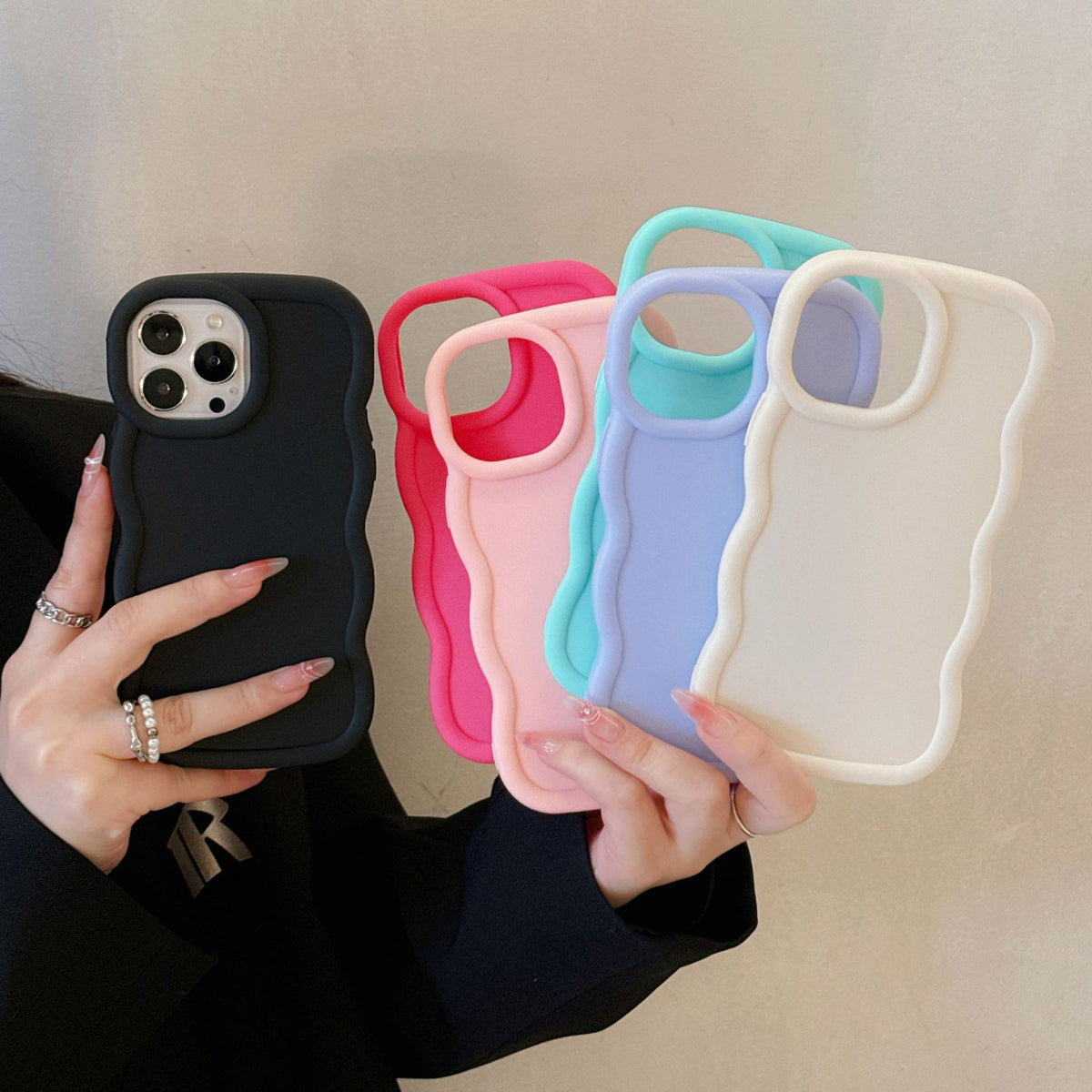 Random Color iPhone Case Surprise Box - 5 Pack of Random Style Covers for Your Apple Model