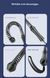 Black Cordless Battle Ropes - Heavy Duty Spring Steel Power Trainers for Full Body Strength & Cardio Workout