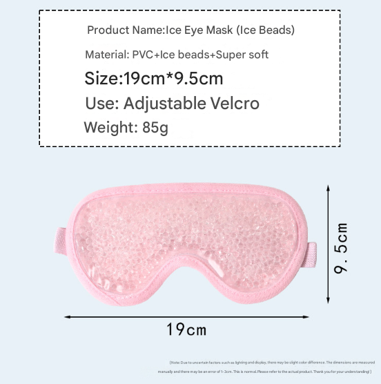 Grey Reusable Cooling Gel Bead Face Mask and Eye Mask Set - Soothing Therapy for Puffy Eyes, Headaches and Facial Relaxation