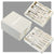 White Premium 13-in-1 Manicure & Grooming Kit - Professional Carbon Steel Pedicure Set with Dual-Drawer Case & Mirror