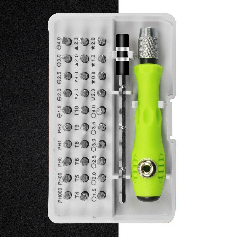 Green 32-in-1 Precision Screwdriver Set - Magnetic Repair Tool Kit for Electronics, Phone &amp; PC