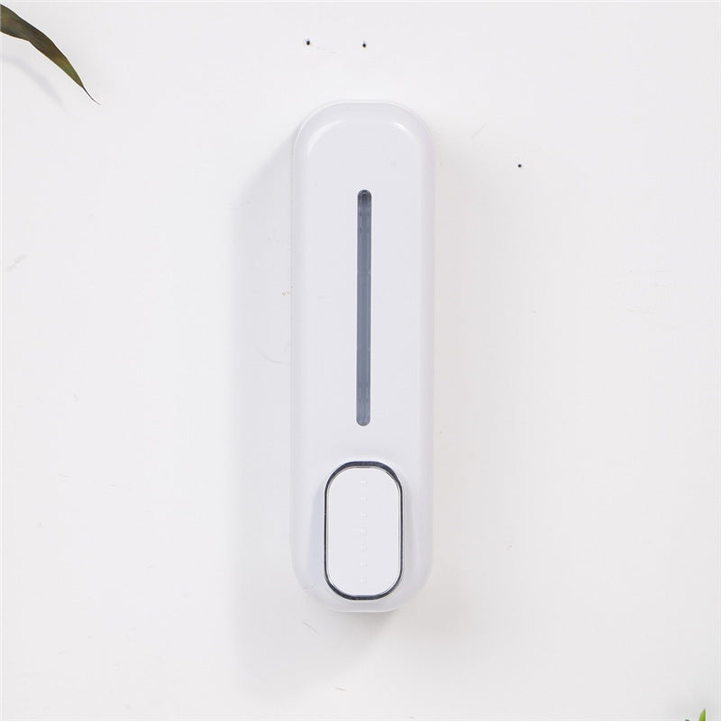 2 Pcs White Modern Wall-Mounted Press Soap Dispenser - 300ml Refillable Pump for Bathroom &amp; Kitchen