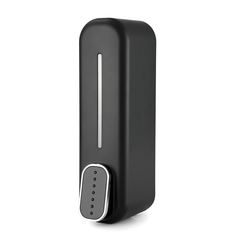 2 Pcs Black Modern Wall-Mounted Press Soap Dispenser - 300ml Refillable Pump for Bathroom &amp; Kitchen