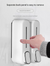 2 Pcs Black Modern Wall-Mounted Press Soap Dispenser - 300ml Refillable Pump for Bathroom & Kitchen