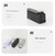 2 Pcs Black Modern Wall-Mounted Press Soap Dispenser - 300ml Refillable Pump for Bathroom & Kitchen