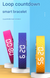 Yellow Smart Vibrating Alarm Watch - Digital Fitness Tracker Wristband with Pedometer & Sleep Monitor