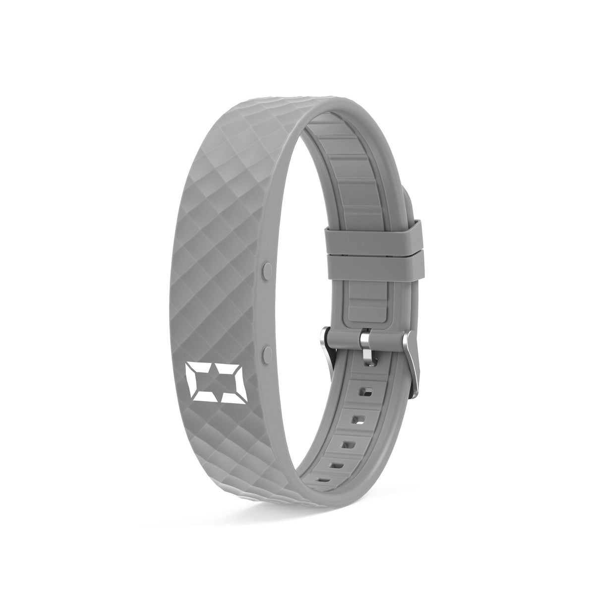 Grey Smart Vibrating Alarm Watch - Digital Fitness Tracker Wristband with Pedometer &amp; Sleep Monitor