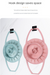Small Blue Flexible Silicone Steamer Basket with Heat-Resistant Handles - Food-Grade Vegetable Steamer Insert for Pots & Pans