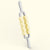 Yellow and Grey Dual Row Spiky Muscle Roller Stick - Deep Tissue Massager for Back and Leg Recovery