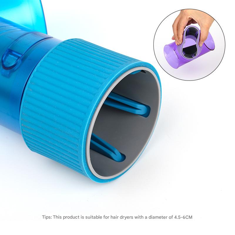 Blue Wind Spin Hair Curler Diffuser - Universal Hair Dryer Attachment for Effortless Waves and Curls