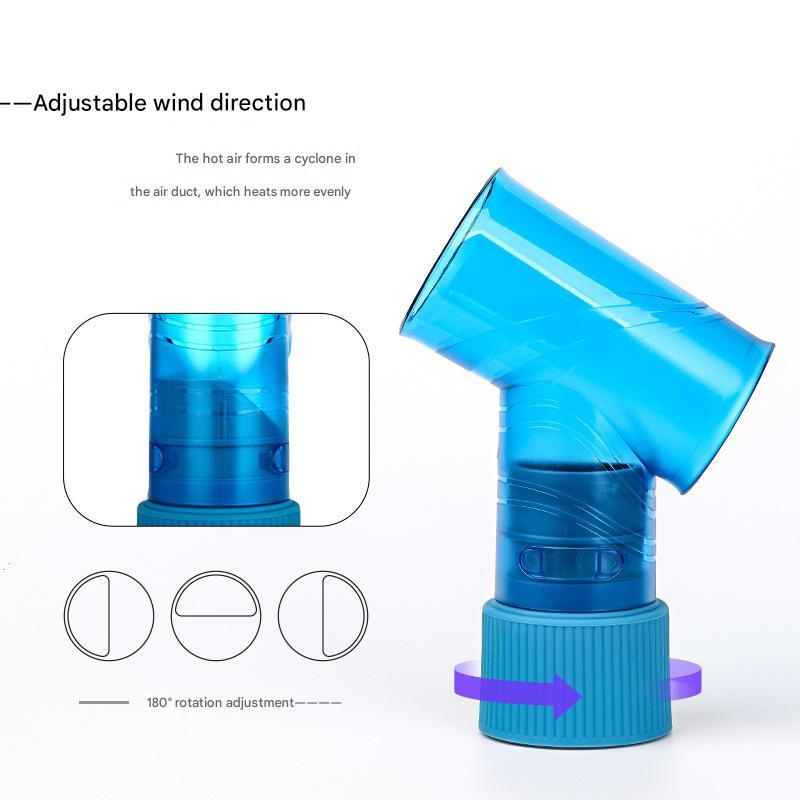 Purple Wind Spin Hair Curler Diffuser - Universal Hair Dryer Attachment for Effortless Waves and Curls