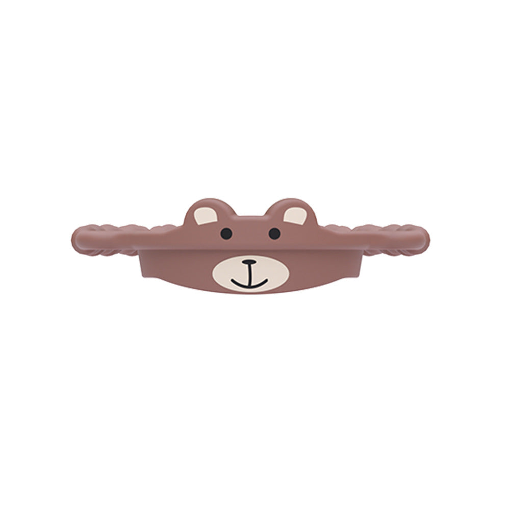 2 Pcs Brown Bear Adorable Animal Silicone Cup Carrier - Portable Reusable Handle for Water Cup(cup not included)