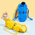 Size L Yellow Multi-Functional Cat Grooming Bag - Anti-Scratch Restraint Pouch for Nail Trimming and Vet Visits