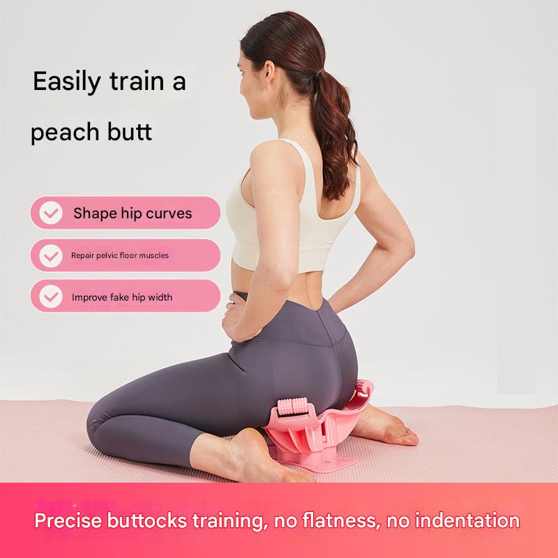 Pink Ergonomic Pelvic Floor & Glute Trainer - Home Workout Equipment for Hips and Inner Thighs