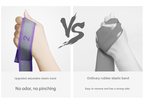 Pink and Blue 9-Loop Yoga Stretch Strap - Numbered Band for Flexibility and Physical Therapy