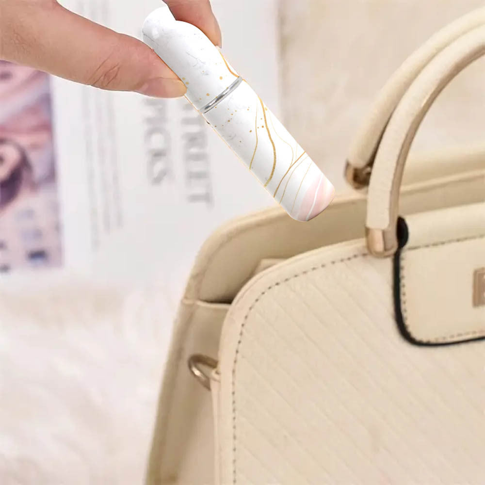 Red Chic Marble Travel Perfume Atomizer Set (3-Pack) - 5ml Leakproof Bottom-Fill Spray Bottles