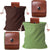 Coffee Collapsible Canvas Foraging Pouch - Hands-Free Belt Bag for Hiking & Camping Activities
