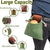Coffee Collapsible Canvas Foraging Pouch - Hands-Free Belt Bag for Hiking & Camping Activities