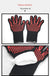 Red Flame Pattern Extreme Heat Resistant BBQ Gloves - 500°C Flame Design Oven Gloves with Non-Slip Silicone Grip