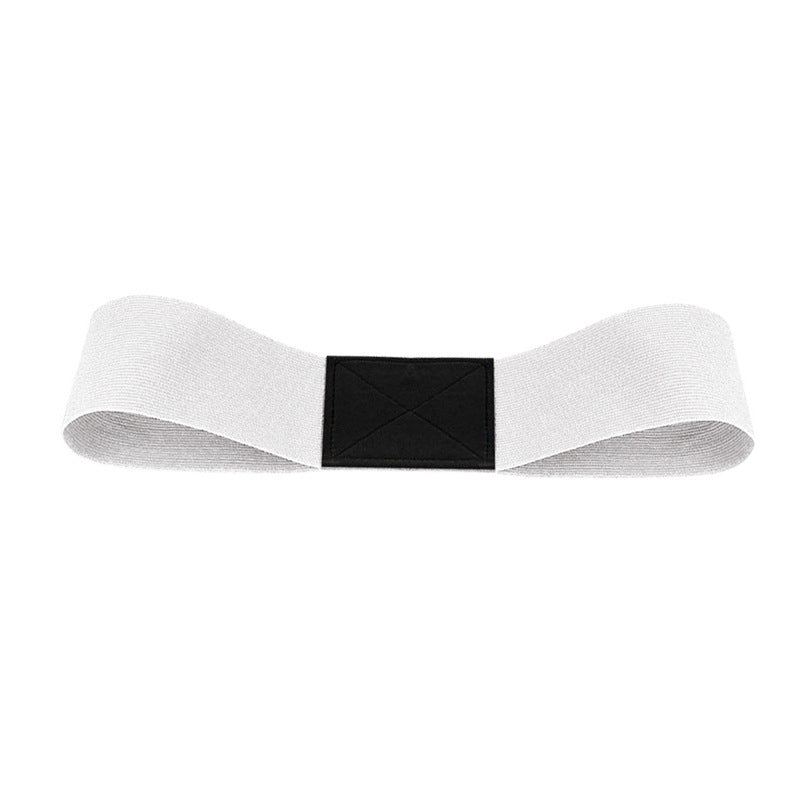 White Golf Swing Trainer Arm Band - Simple Posture Corrector for Improved Alignment & Connection