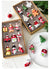 Style A Colorful Charming Miniature Glass Christmas Ornament Set - 9pc Classic Holiday Figures