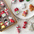 Style C Colorful Dainty Miniature Glass Christmas Ornament Set - 6pc Micro Holiday Characters