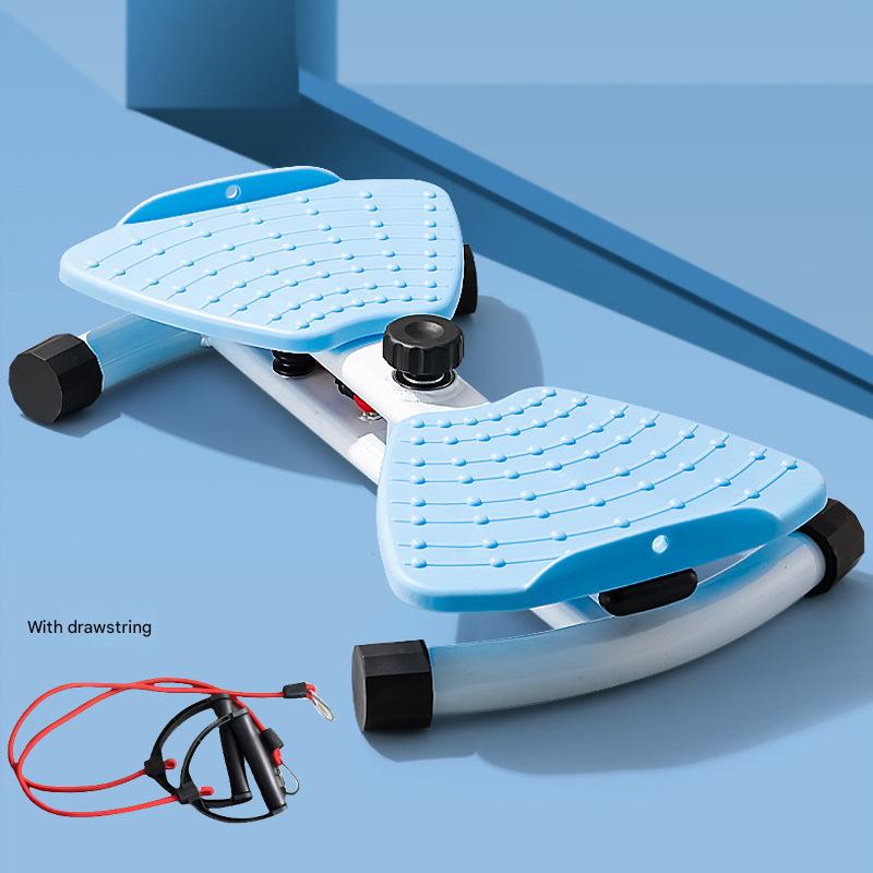 Blue Split Leg &amp; Waist Twister Board - Core Abdominal Trainer with Resistance Bands for Home Fitness