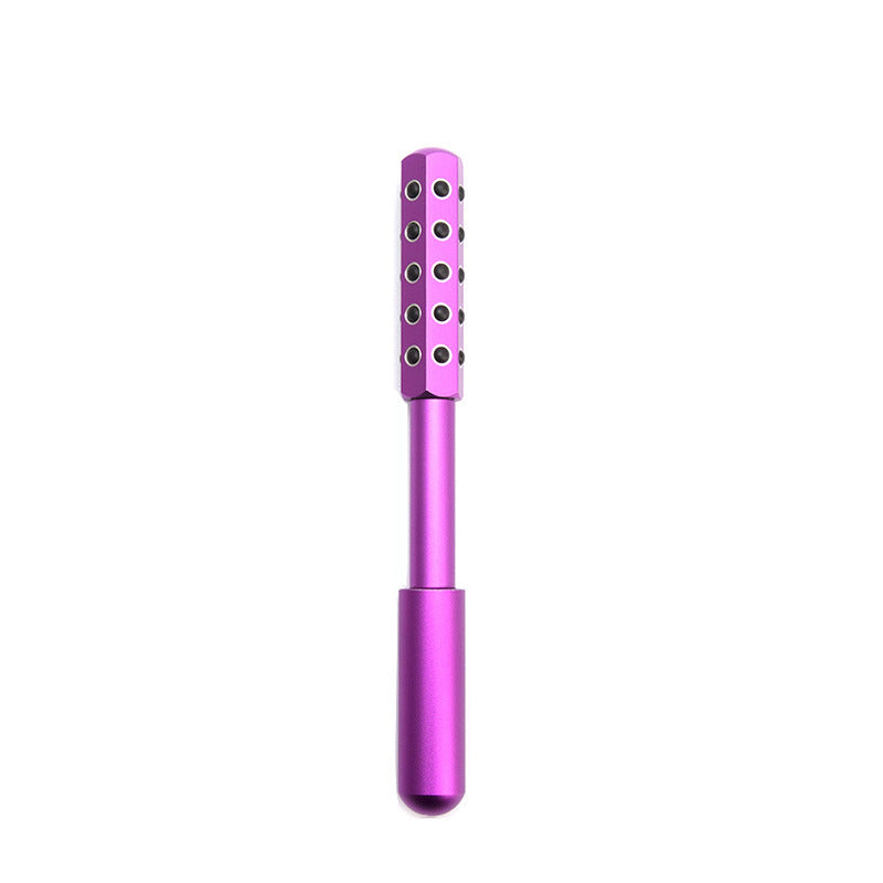 Purple Germanium Stone Facial Roller - Uplifting & Sculpting Beauty Massager for Face and Body