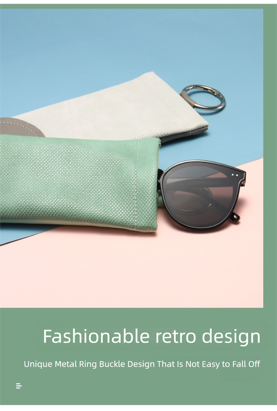 2 Pcs Grey Portable Eyeglasses Pouch with Keychain Snake Skin Pattern Soft Sunglasses Bag Fashion Myopia Glasses Case(Bù hán yǎnjìng) 6 / 5,000 (Eyeglasses not included)