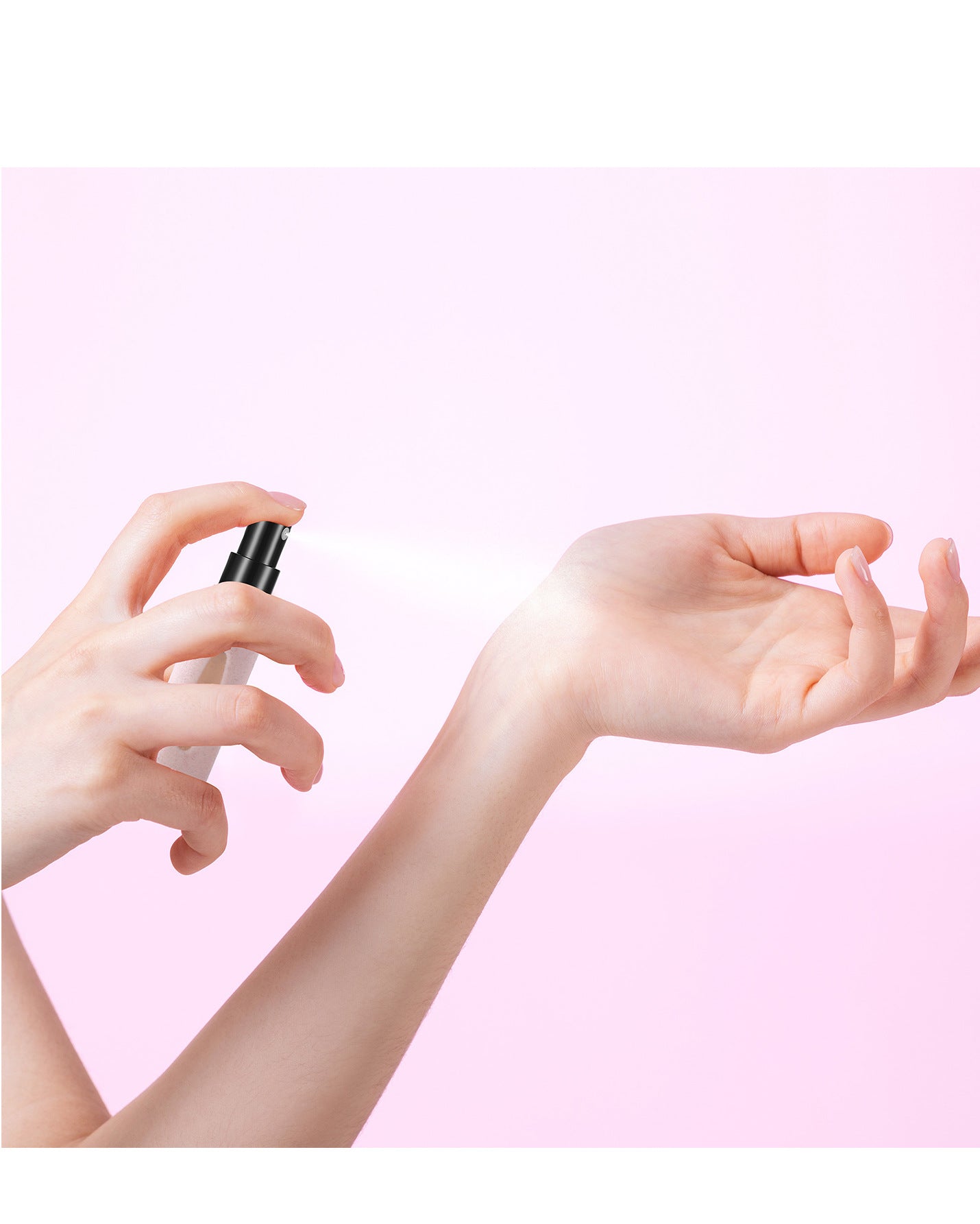 Pink 3 Pack Plush Perfume Atomiser Keychain - 5ml Portable Refillable Spray Bottle with Pom Pom Bag Charm