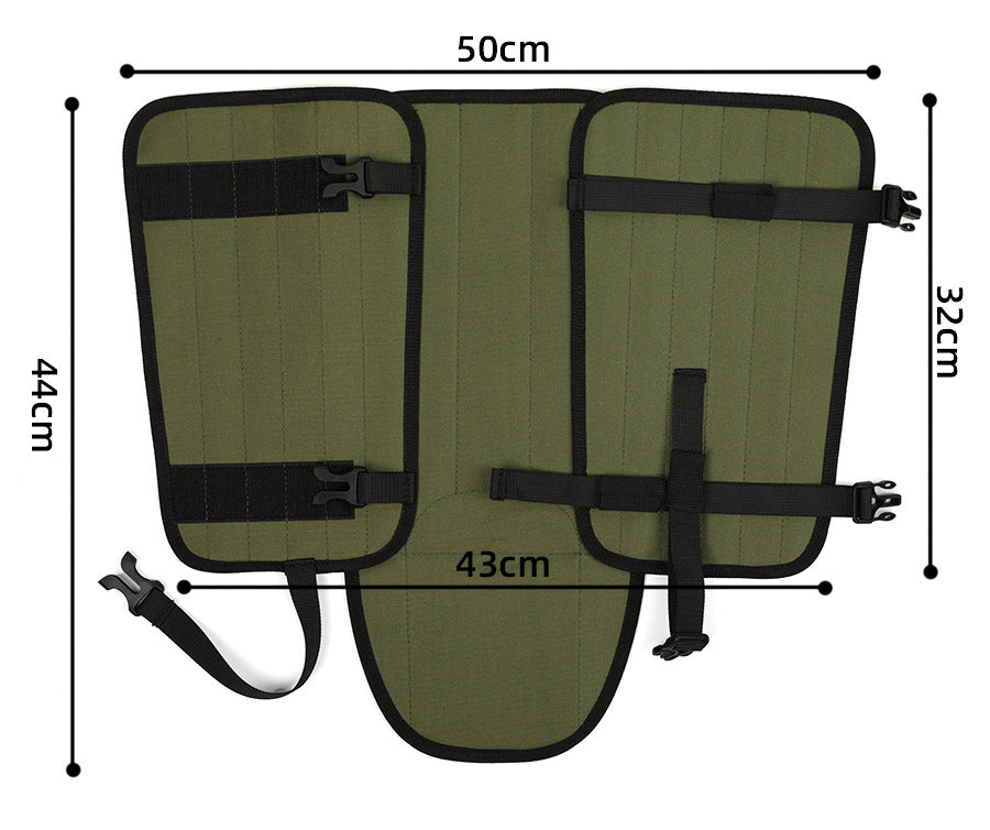 Black Outdoor Waterproof Leg Gaiters - Anti-Snake Bite & Scratch Protection Boot Covers - Breathable Nylon Oxford Leg Guards for Hiking Camping