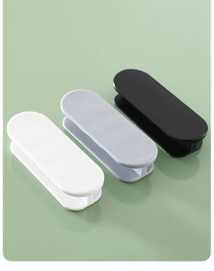 White 10-Pack No-Drill Window Handle Cabinet Pulls - Adhesive Mounting for Easy Installation