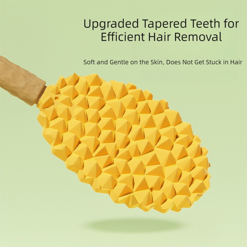 Green Pet Durian Massage Comb 2-Pack - Cat Deshedding Brush with Dual-Sided TPR Design for Soft Skin and Fur Cleaning