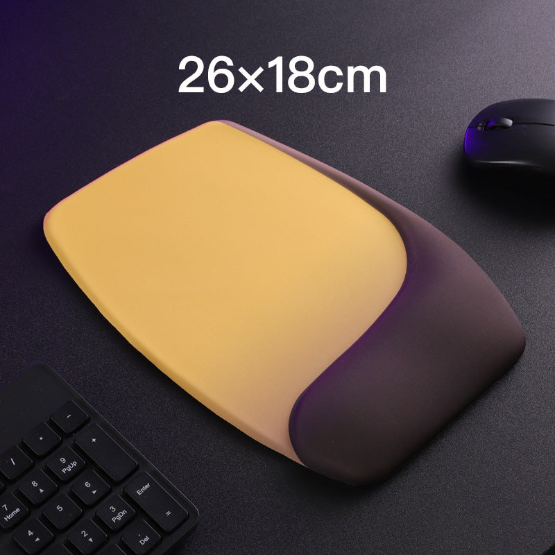 Yellow Comfortable Memory Foam Wrist Rest Set – Ergonomic Mouse Pad &amp; Keyboard Hand Support for Office and Home Use