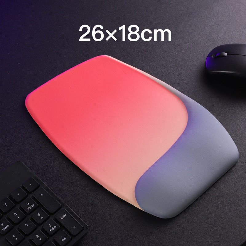 Red and Grey Comfortable Memory Foam Wrist Rest Set – Ergonomic Mouse Pad &amp; Keyboard Hand Support for Office and Home Use