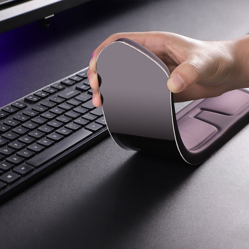 Red and Grey Comfortable Memory Foam Wrist Rest Set – Ergonomic Mouse Pad & Keyboard Hand Support for Office and Home Use