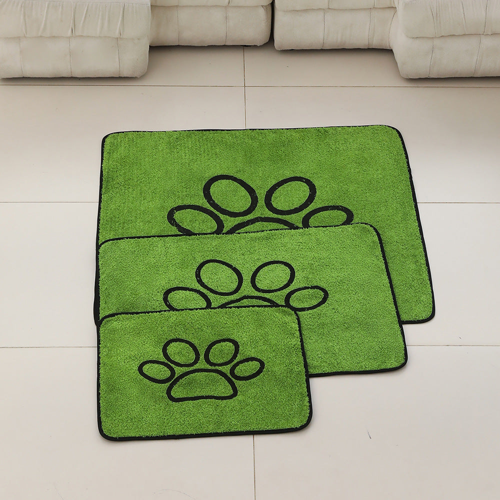 2 Pcs Artificial Grass Pet Mat – Soft, Fast-Drying & Non-Slip Sleeping Pad for Cats and Dogs(45*60cm)