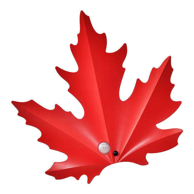 2 Pcs Maple Leaf Smart Motion-Sensing LED Night Light – Magnetic & Self-Adhesive
