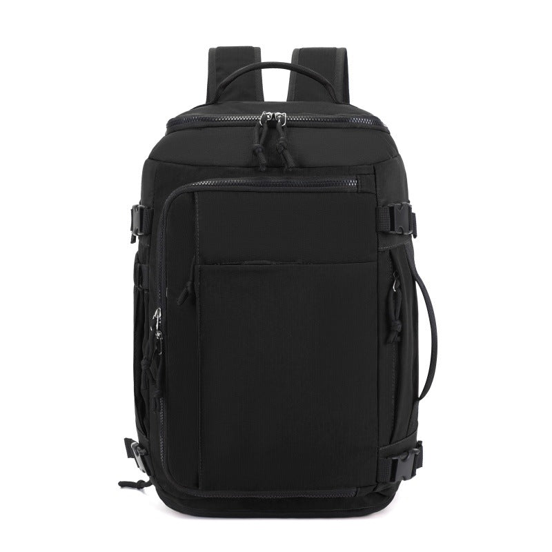 Black Stylish &amp; Spacious Backpack – Lightweight, Expandable Travel &amp; Daily Use Rucksack (31×20×43cm)